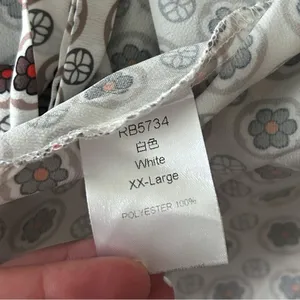 Mixed Floral Plus Size Lightweight Open Tie Front Layering Blouse XXL 2XL EUC thumbnail 4