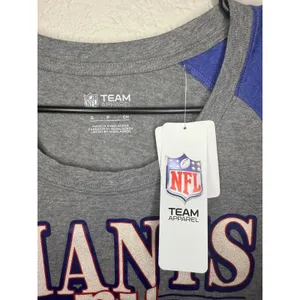 New York Giants NFL Team Apparel T-Shirt Women's Gray Blue Short Sleeve thumbnail 3