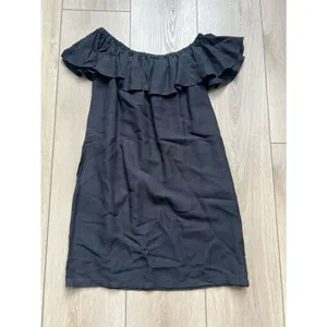 Tommy Bahama NWT Linen Dye Off the Shoulders Dress Black Size Small thumbnail 10