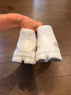 Allswift Women's White/Silver Slip-On Cushioned Walking Shoes Size 8 - C72-013 thumbnail 3