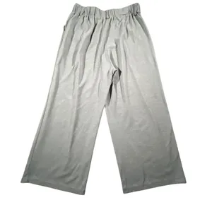 Halara Wide Leg Pants Women L Petite Grey Pleated High Waist Elastic Pockets thumbnail 2