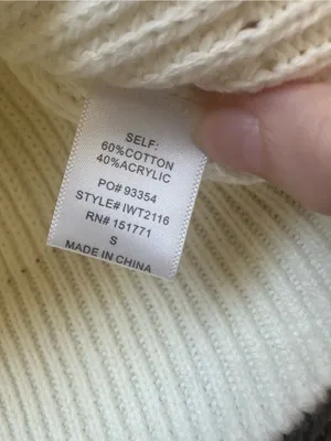 Le Lis Cream Chunky Knit Crewneck Sweater thumbnail 5