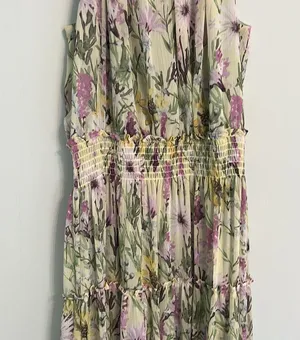 Taylor Floral Halter Neck Chiffon Dress- Size 6 thumbnail 6