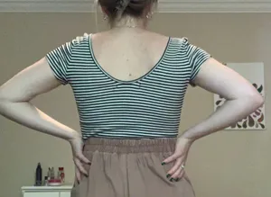 Brandy Melville Striped Crop Top thumbnail 2