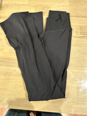 Bootcut low rise black leggings by petite small by Aerie thumbnail 2