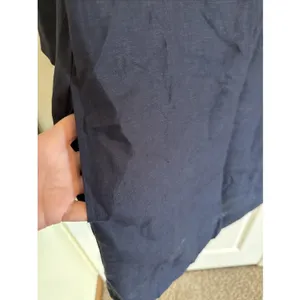 Roller Rabbit Lorena Navy 100% Linen Shift Dress 3/4 Sleeves Lined Pockets Sm thumbnail 4