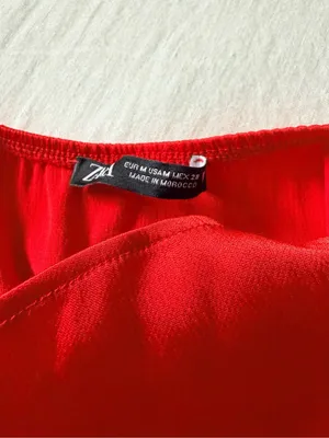 Zara Red Satin Halter Maxi Dress thumbnail 8