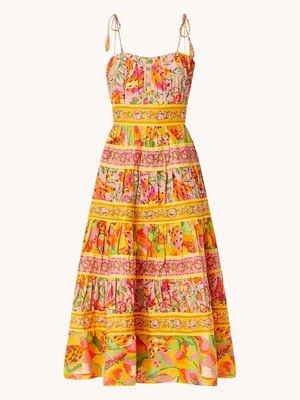 Farm Rio Women's Mixed Fruits Paradise Midi Dress thumbnail 15