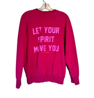 Spiritual Gangster X Peleton Pink Pullover Sweatshirt Womens M Athletic Casual thumbnail 1