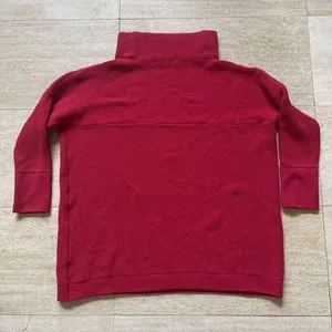 SHOP THE MINT Turtle Neck Red Sweater‎ SIZE L oversized Size L thumbnail 5