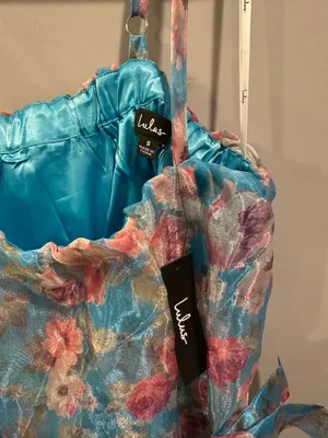 Lulus Bountiful Poise Floral Organza Bubble-Hem Mini Dress thumbnail 7