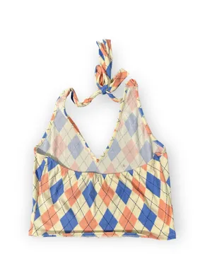 NWOT Y2K Plaid Halter Top Multiple Size XL thumbnail 2