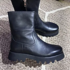 Tony Bianco ISA Blackcomo Leather Lug Sole Boot Sz 7 thumbnail 4