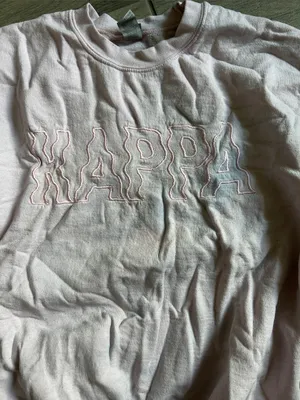 Kappa kappa gamma Pale Pink Crewneck Sweatshirt with Embossed Logo thumbnail 3