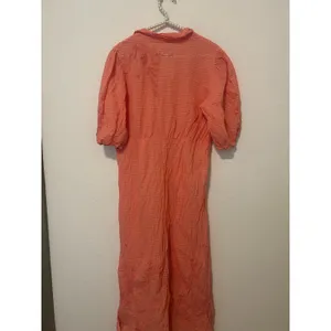 Johnny Was Size Medium Midi Dress Orla Puff Sleeve Embroidered Orange Preppy thumbnail 15