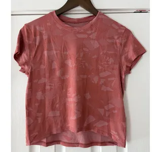 Lululemon Train To Be Short Sleeve Crop‎ Terracotta Orange Size 6 thumbnail 3