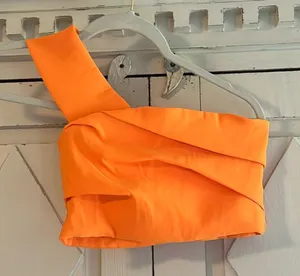 ZARA Orange Asymmetrical Top thumbnail 1