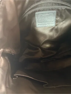 Coach Tan and Brown Signature Tote with Leather Trim thumbnail 6