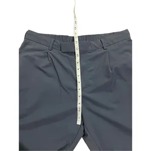 Zara womens blue business casual relaxed‎ fit pull on trousers sz 32 thumbnail 5