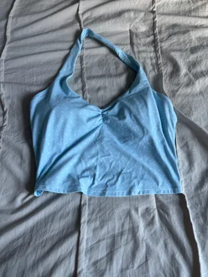 Blue and White Polka Dot JoyLab Tank + Skirt Set thumbnail 2