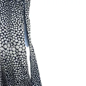 Ann Taylor LOFT Women Coastal Resort Polka Dot Dress 12 Navy Blue A-Line Classic thumbnail 6