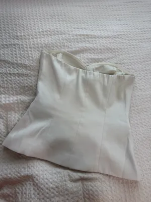 Forever 21 Sweetheart Button-Up Tube Top thumbnail 2