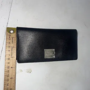 Lauren Ralph Lauren Sloan Sleek Street Slim‎ Bifold Designer Wallet Black Snap thumbnail 6