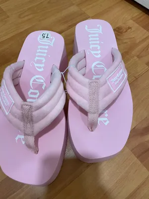 Juicy Couture pink platform sandals  thumbnail 2