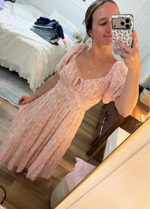 Pink Floral Maxi Dress thumbnail 2