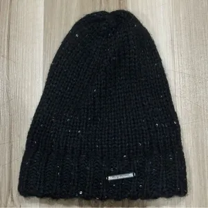 Harley Davidson Black Knit Hat Beanie Women’s One Size thumbnail 1