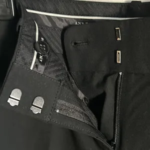 Ann Taylor Women’s Petite Black Curvy Fit Trouser Leg Dress Career Pants thumbnail 3