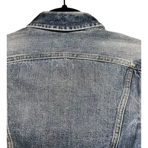 Aritzia TNA The Tina Crop Washed Denim Light Blue Jacket‎ Biker Style Size XS thumbnail 5