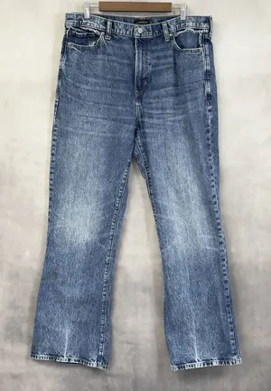 Banana Republic Relaxed Bootcut Jeans Women 33L High‎ Rise Western Classic Indie thumbnail 1