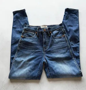 Madewell 10" High-Rise Skinny Jeans‎ in Dark Wash Size 25 thumbnail 1