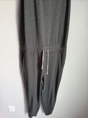 Vuori Women's Lux Jumpsuit in Charcoal Medium thumbnail 5