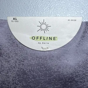 OFFLINE By Aerie Real Me High Waisted Crossover Crackle‎ Leggings Size XL NWT thumbnail 5