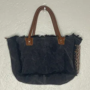 Myra Telluride‎ Tote Southwestern Aztec Animal Print Canvas Bag thumbnail 2