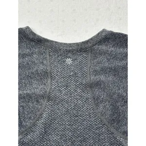 Athleta Gray Seamless Athletic Short Sleeve Top thumbnail 3