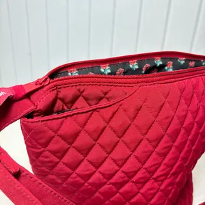 Vera‎ Bradley Red Quilted Crossbody Bag thumbnail 10