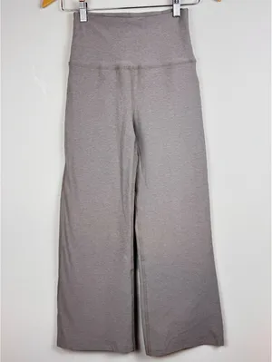 Beyond Yoga High Waisted Wide Leg Cropped Pants Oatmeal Beige Size M thumbnail 2