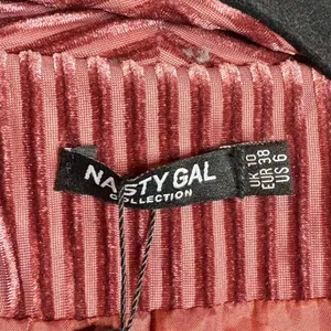 NWT Nast Gal Say It Stripe Velvet Striped Blazer thumbnail 4