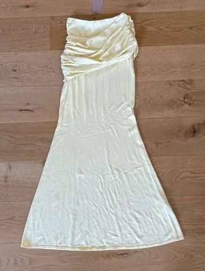 Meshki Maxi Skirt Gathered knit Irene Size XXS Lemon thumbnail 1