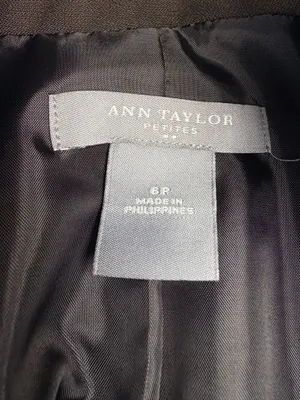 Ann Taylor Petites Women’s 6P Brown Blazer 3 Button Tailored Career Jacket thumbnail 5