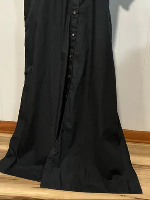 LOFT Black Maxi Shirt Dress thumbnail 2