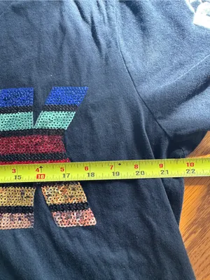 Victoria's Secret Pink Rainbow Campus Bling Shirt‎ Large thumbnail 5