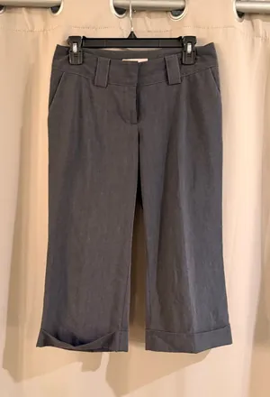 White House Black Market Gray Dress Capris thumbnail 1