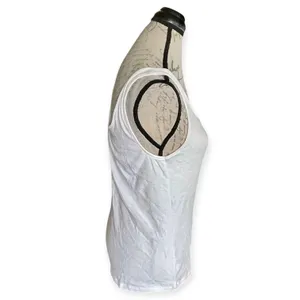 A New Day Womens White Tank Top Large Ribbed Sleeveless Minimalist Fall Winter thumbnail 3
