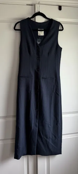 Abercrombie Pinstripe Button Down Dress thumbnail 1