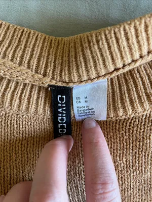 Divided H&M Classic Crewneck Sweater in Camel thumbnail 2