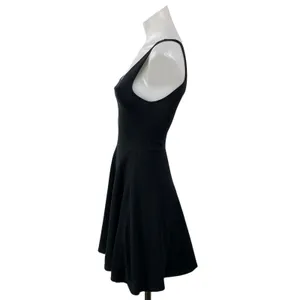 Topshop Women's Black Sleeveless Flowy A-line Skater Fit & Flare Dress Size 4 thumbnail 2